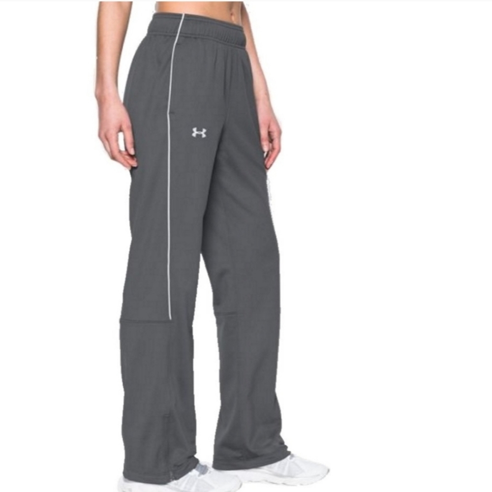 Under Armour Loose Grey Rival Knit Warm Up Sweatpants Women's Size Small